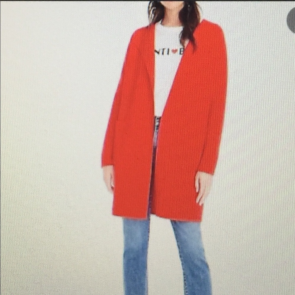 NWT JCrew Juliette Collarless Sweater Blazer
